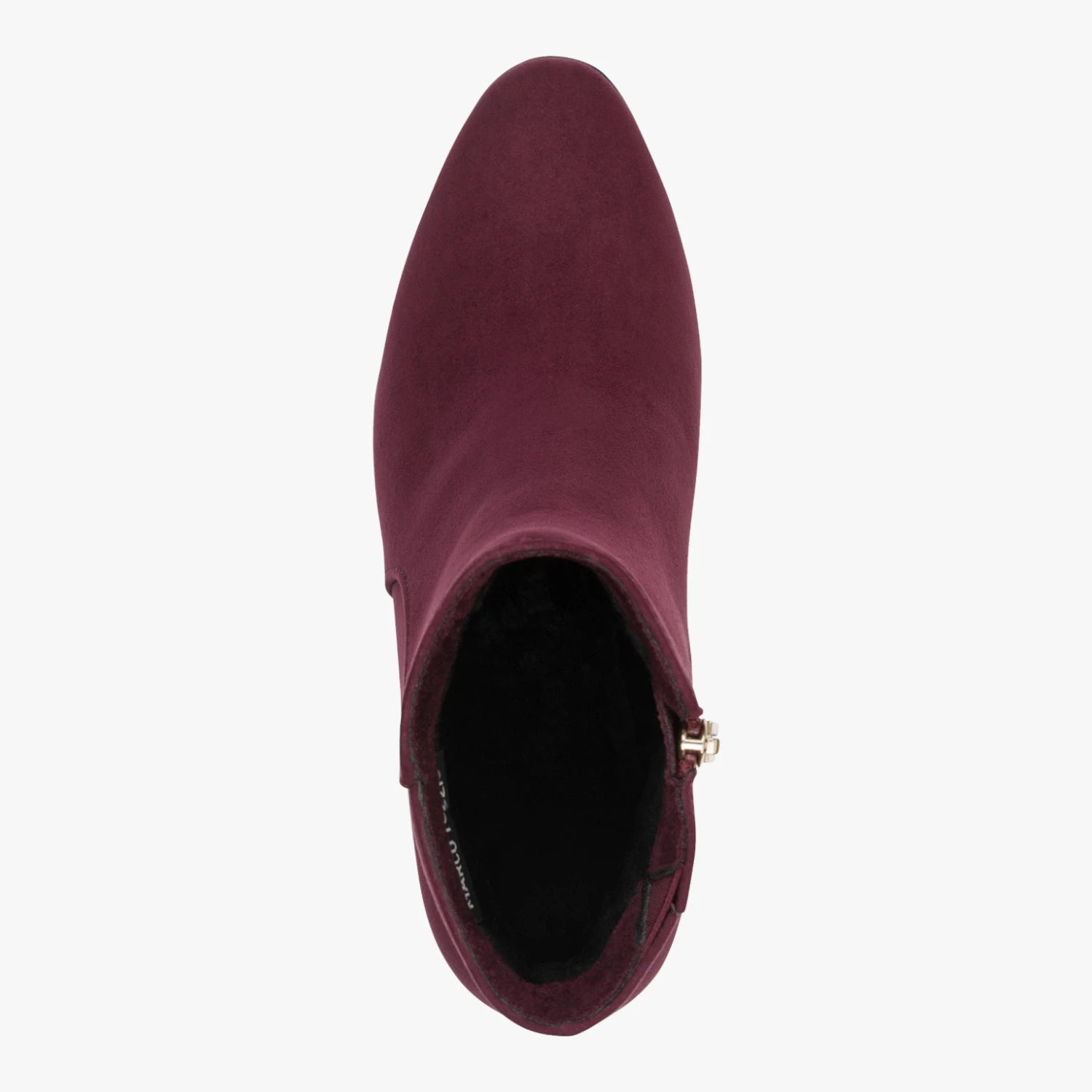 Marco Tozzi Mulberry Burgundy Suede-Effect Ankle Boots