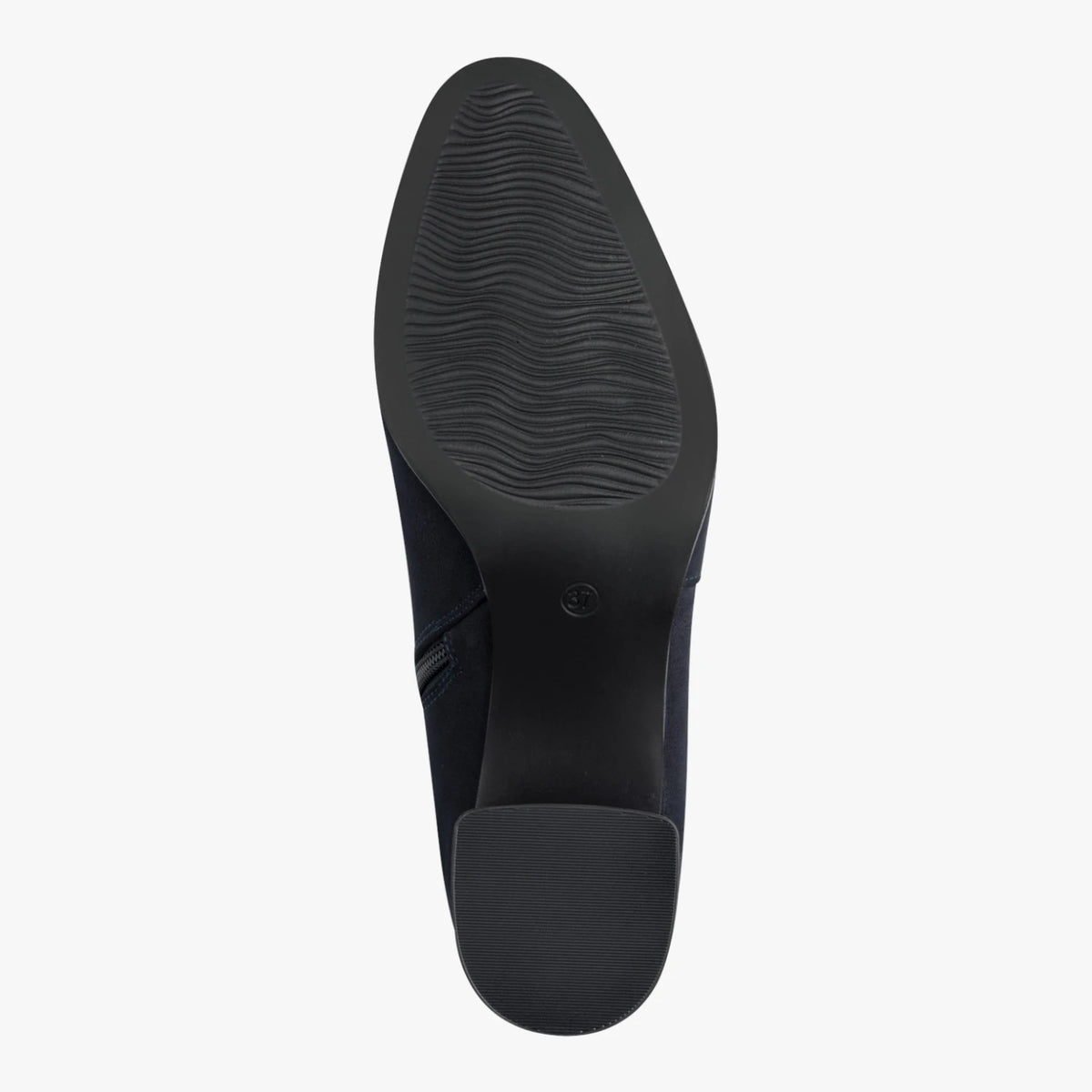 Marco Tozzi Dark Navy Suede-Effect Ankle Boots