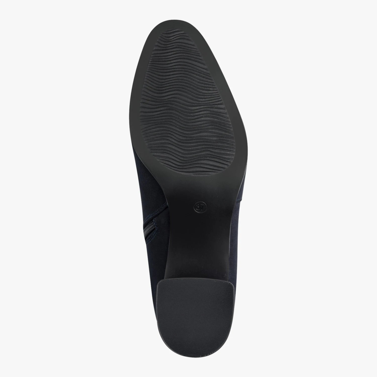 Marco Tozzi Dark Navy Suede-Effect Ankle Boots