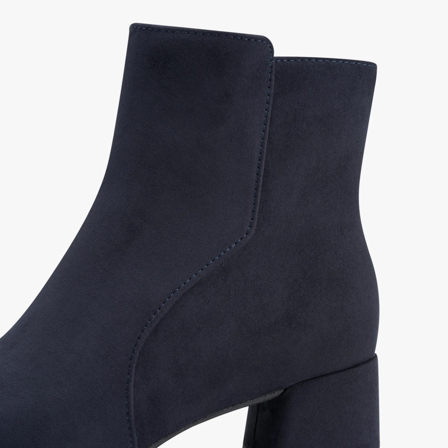 Marco Tozzi Dark Navy Suede-Effect Ankle Boots