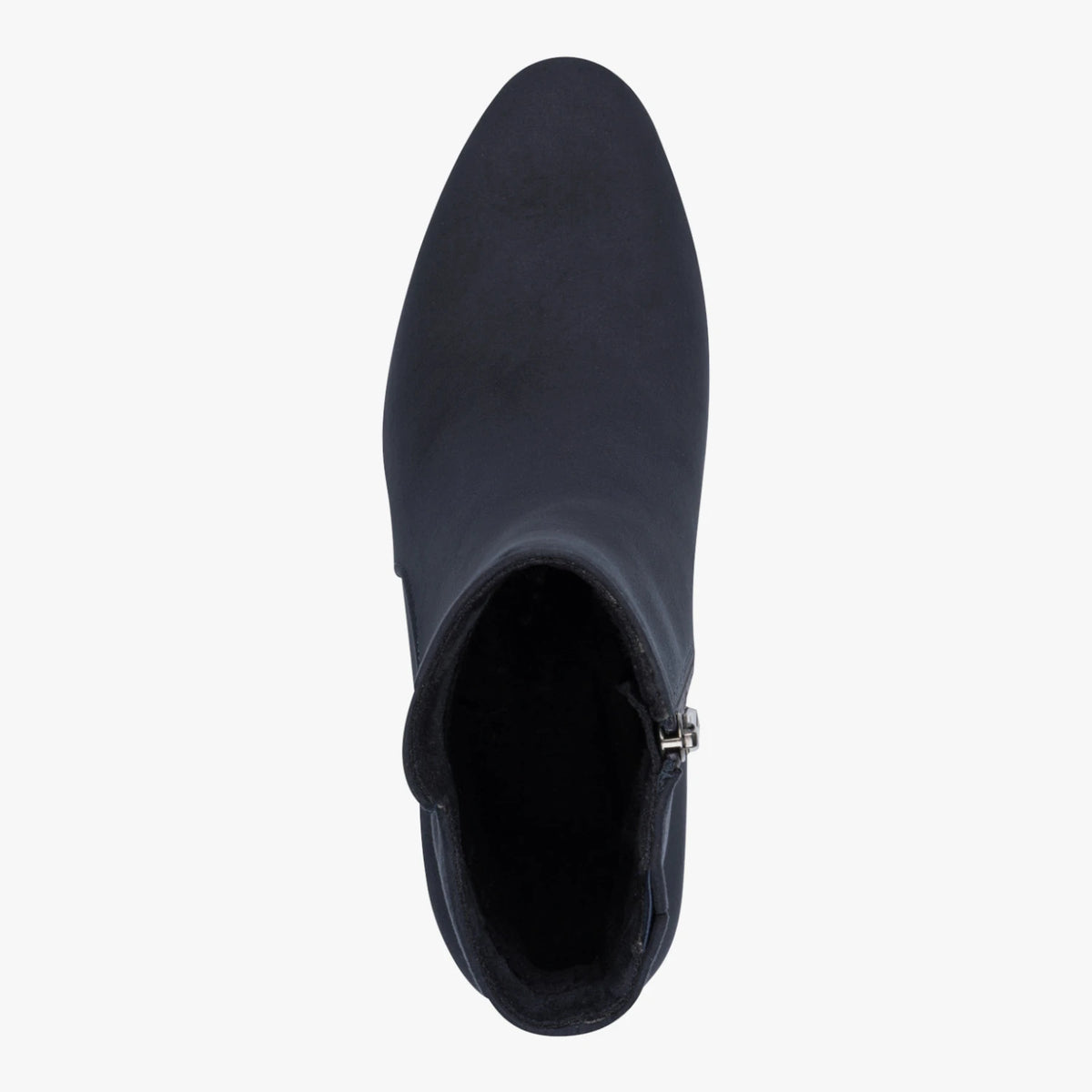 Marco Tozzi Dark Navy Suede-Effect Ankle Boots