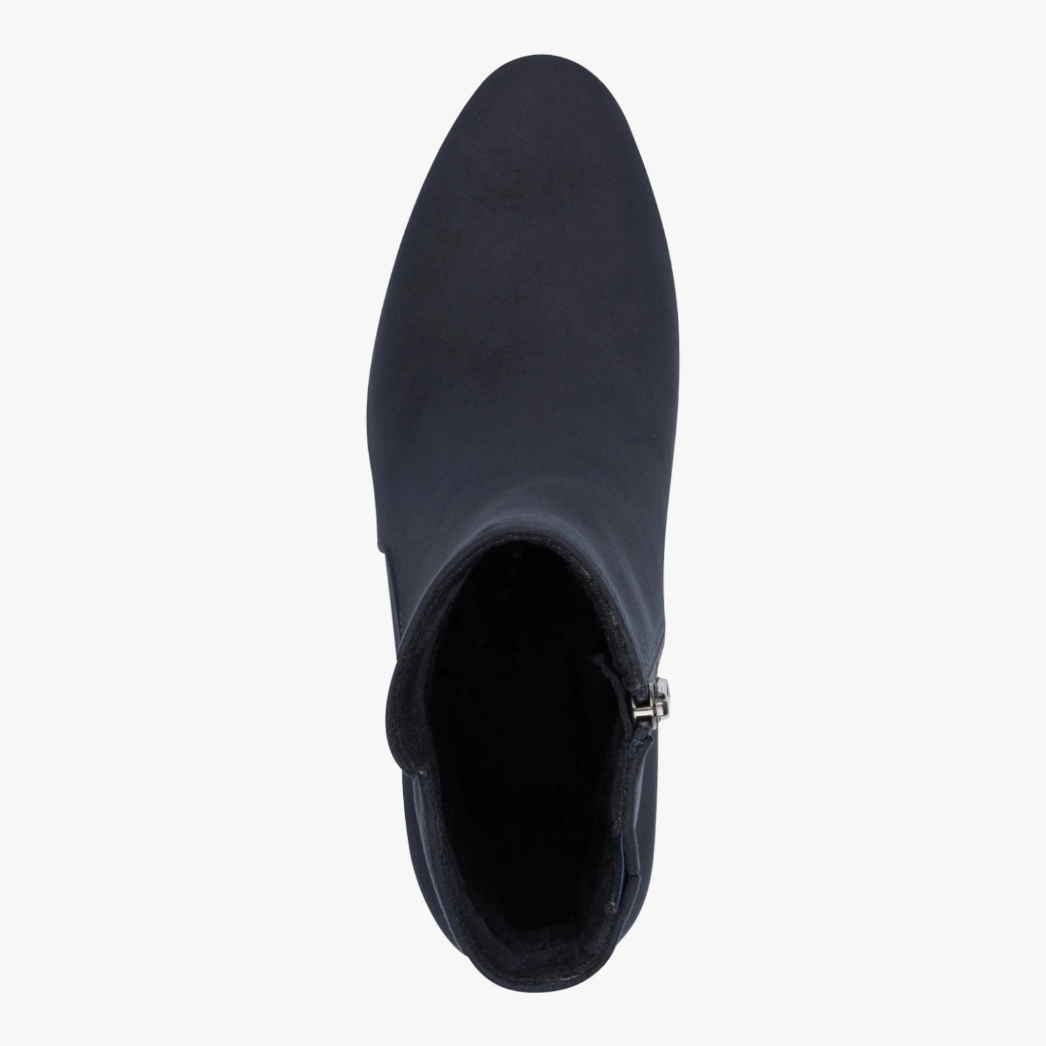 Marco Tozzi Dark Navy Suede-Effect Ankle Boots