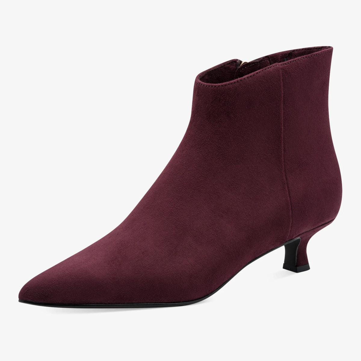 Marco Tozzi Mulberry Kitten Heel Ankle Boots