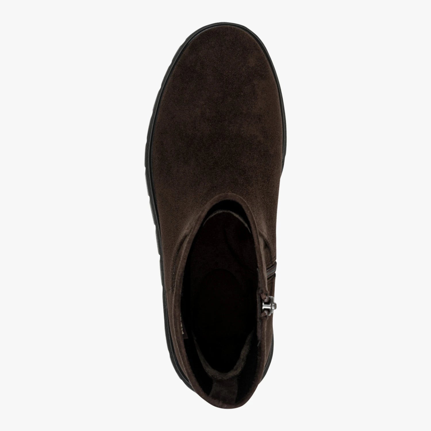 Marco Tozzi Chocolate Brown Suede-Effect Ankle Boots