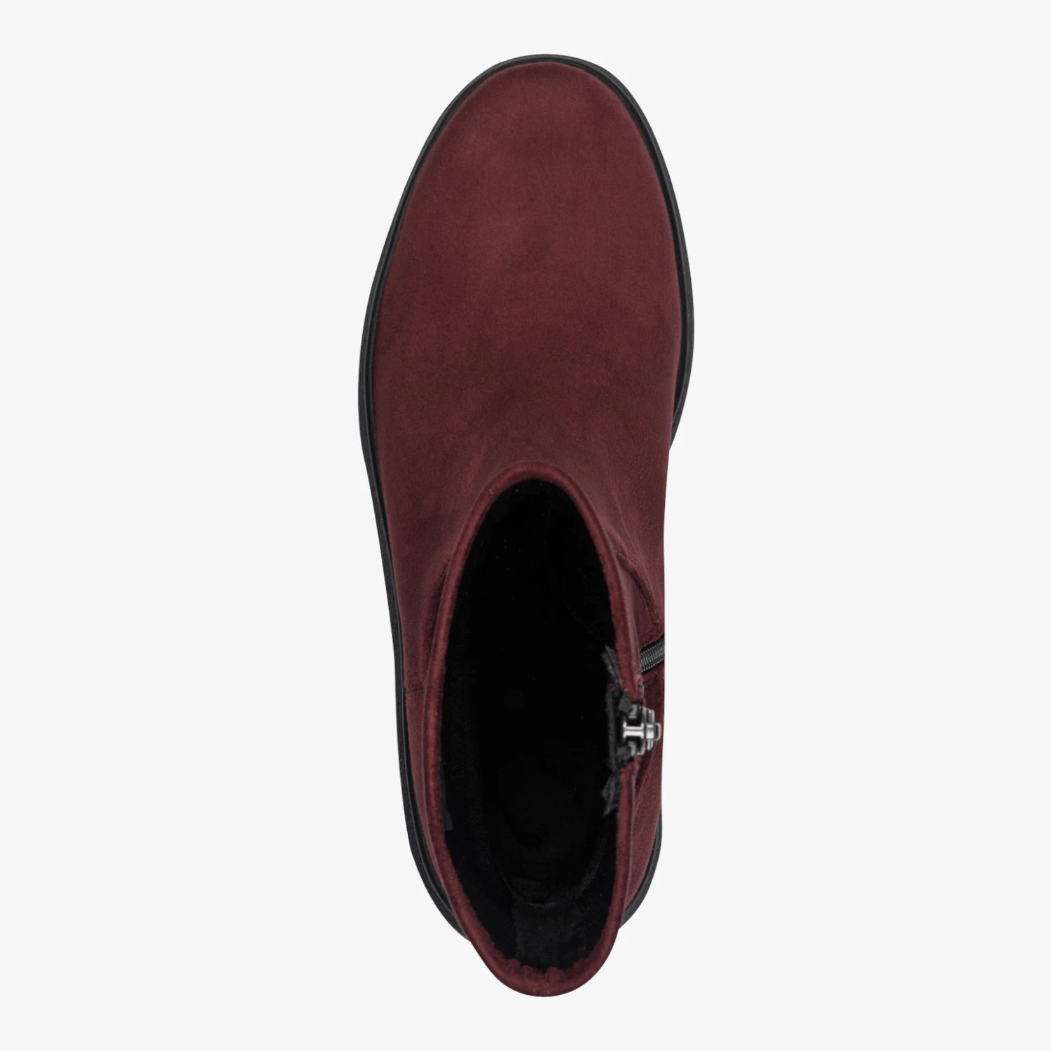 Marco Tozzi Burgundy Platform Ankle Boots