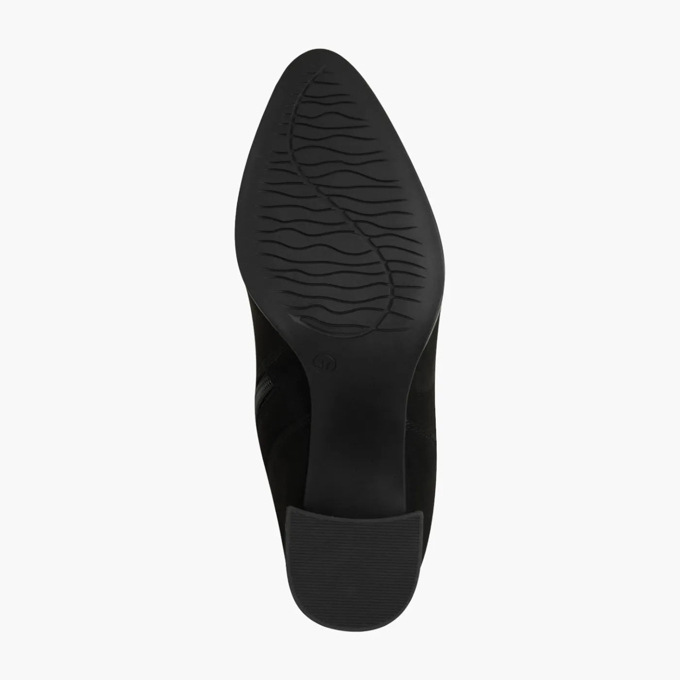 Marco Tozzi Black Stretch Boot with Block Heel - Leavys Shoes