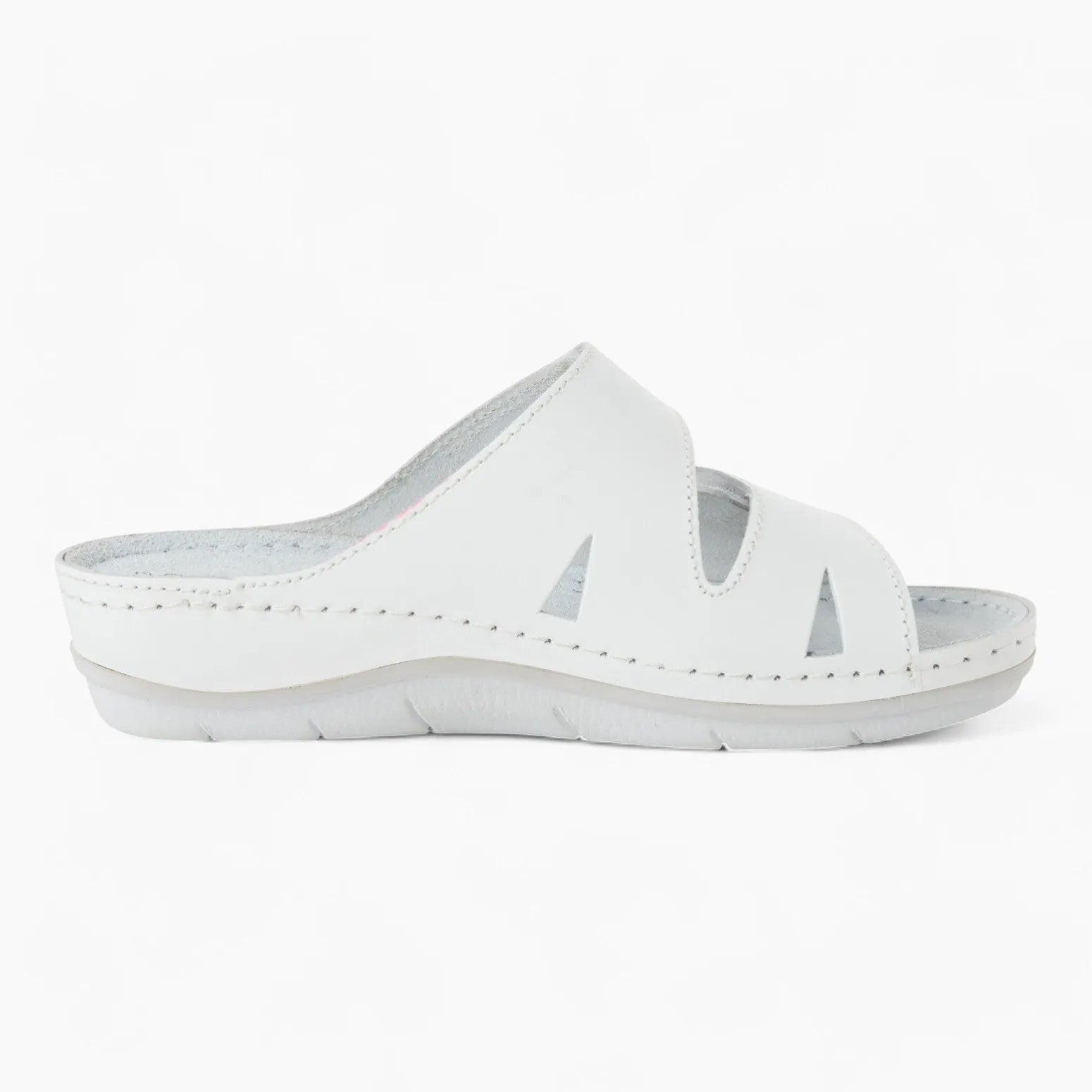 Marco Tozzi White Mule Sandal – Adjustable & Comfortable - Leavys Shoes