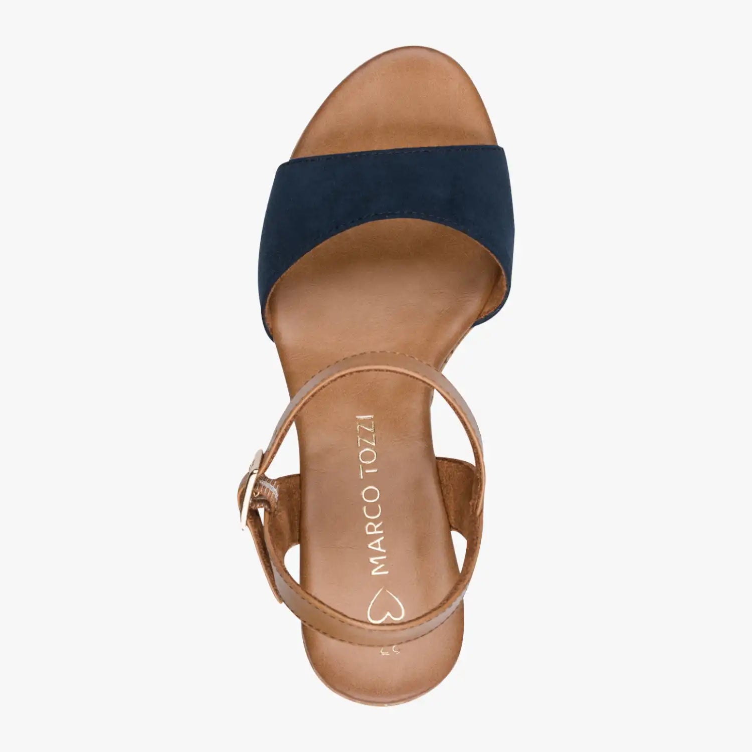 Marco Tozzi Navy Multi Sandal (Wide Fit) – 2-28008-42-890