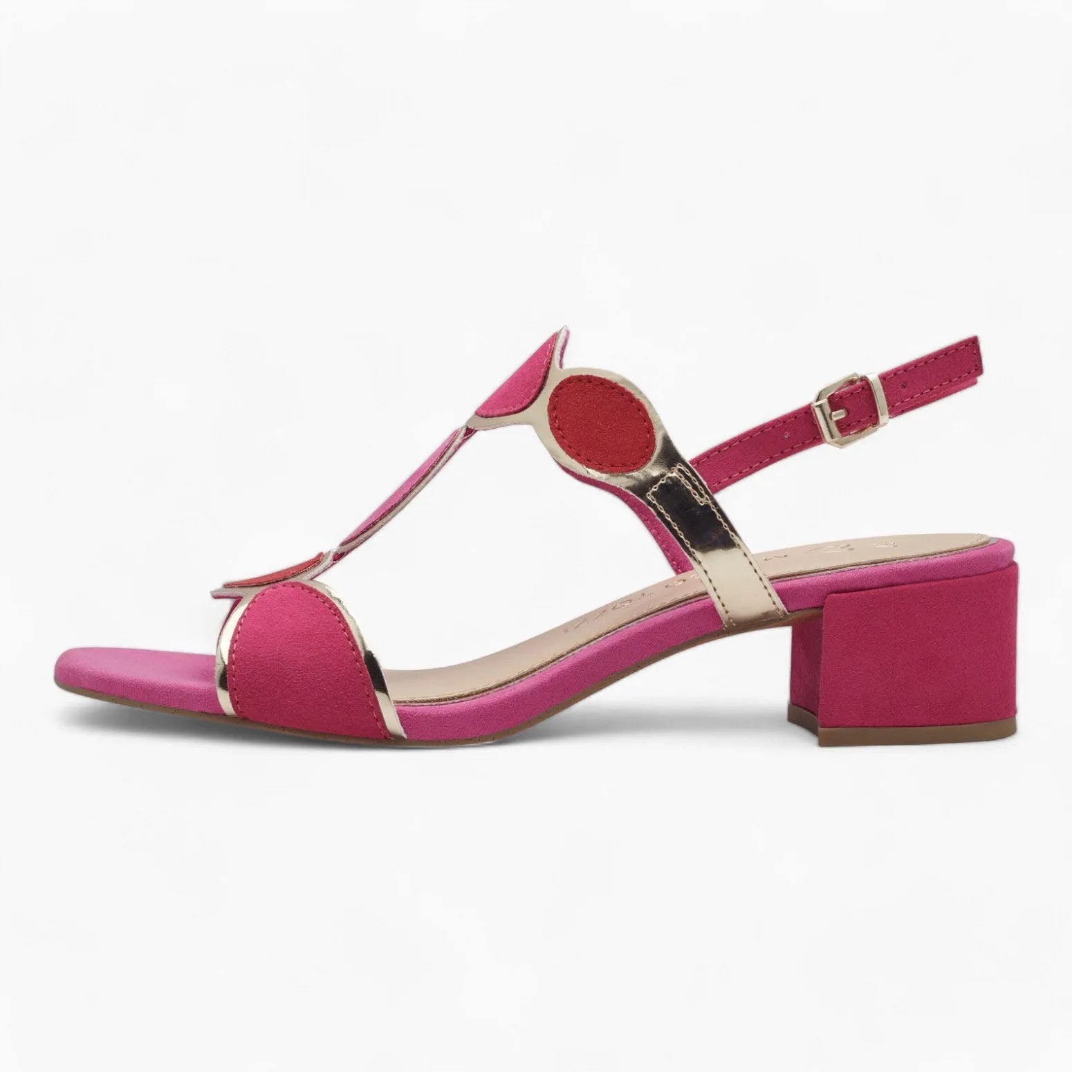 Vegan Low Block Heel Sandals – Marco Tozzi Occasionwear - Leavys Shoes