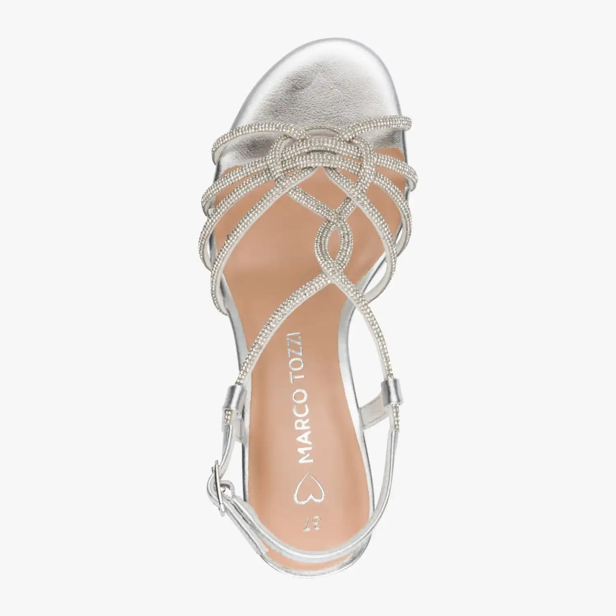 Marco Tozzi Silver Sandal (Metallic Finish) – 2-28313-46-941