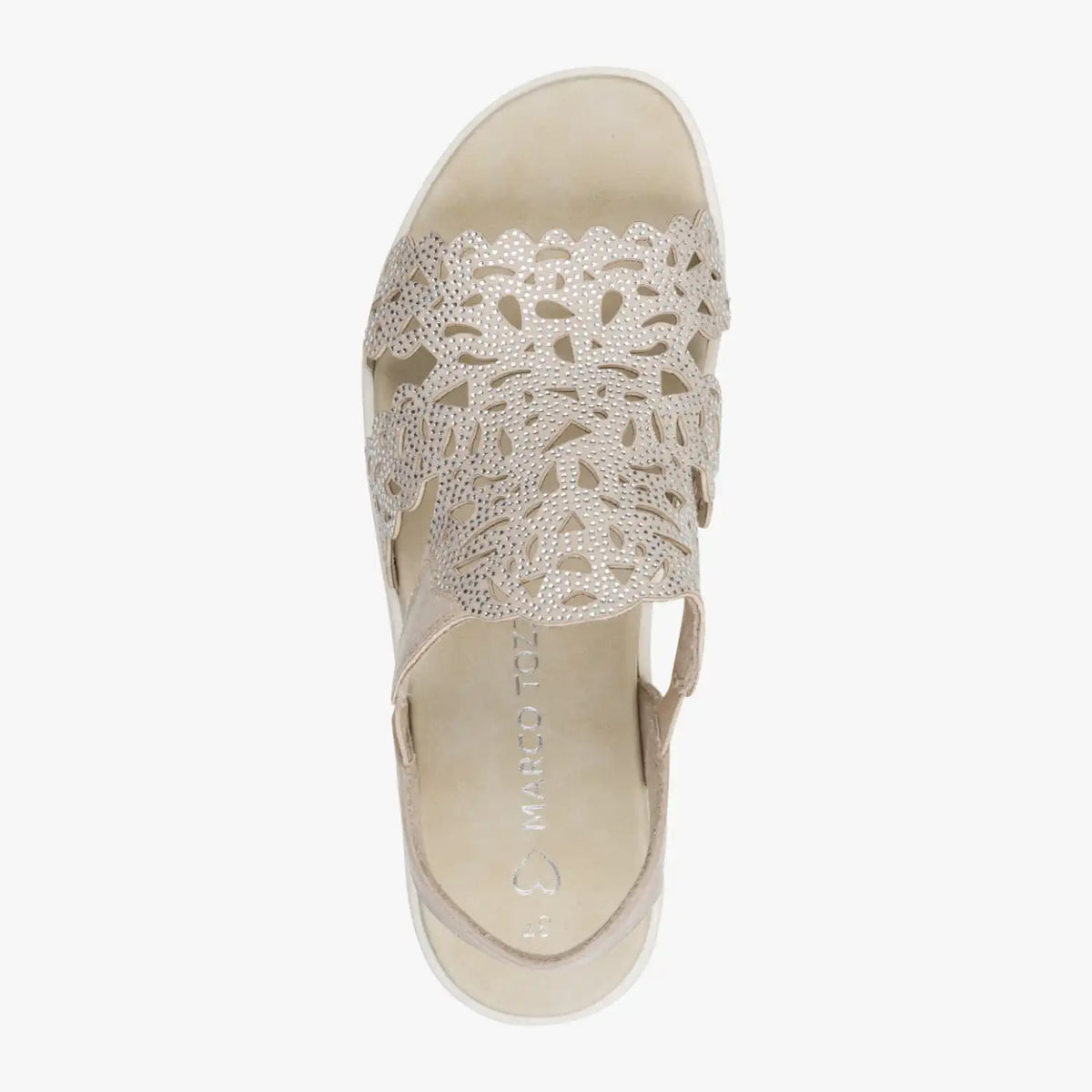 Marco Tozzi Taupe Sandal (Textile) – 2-28606-46-404