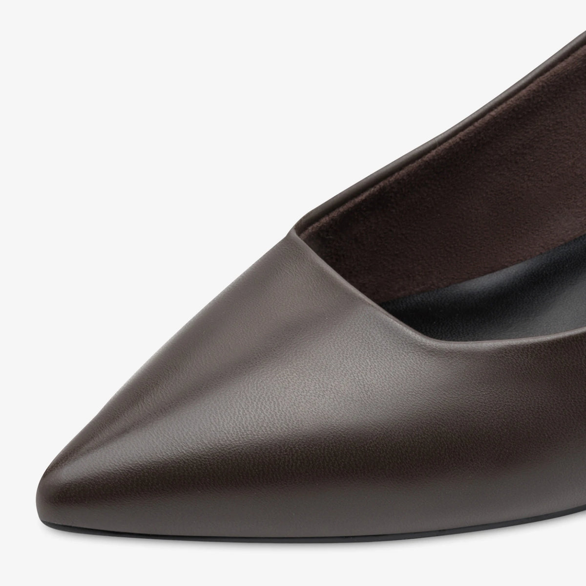 Marco Tozzi Dark Brown Kitten Heel Slingback Shoes