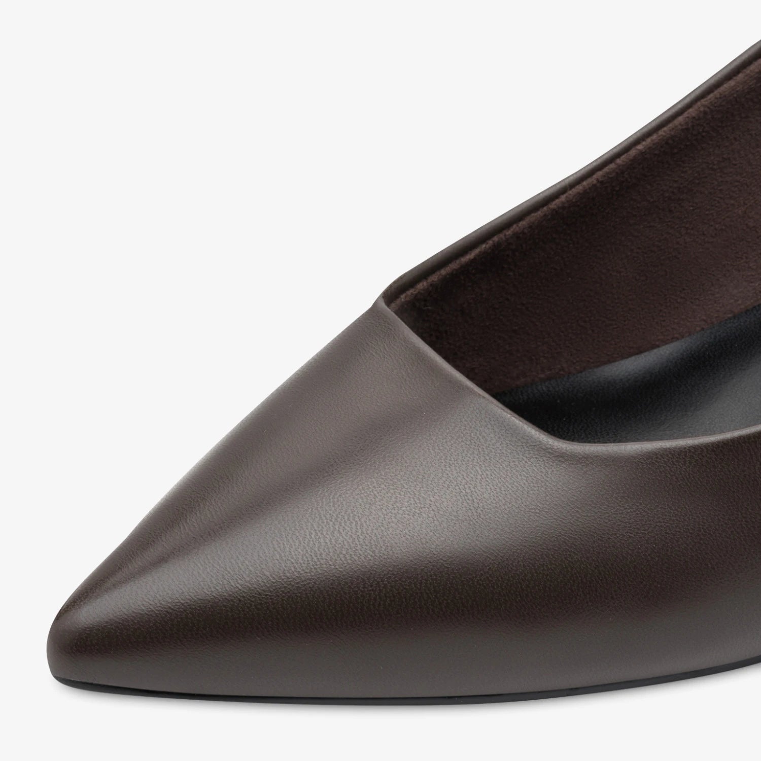 Marco Tozzi Dark Brown Kitten Heel Slingback Shoes