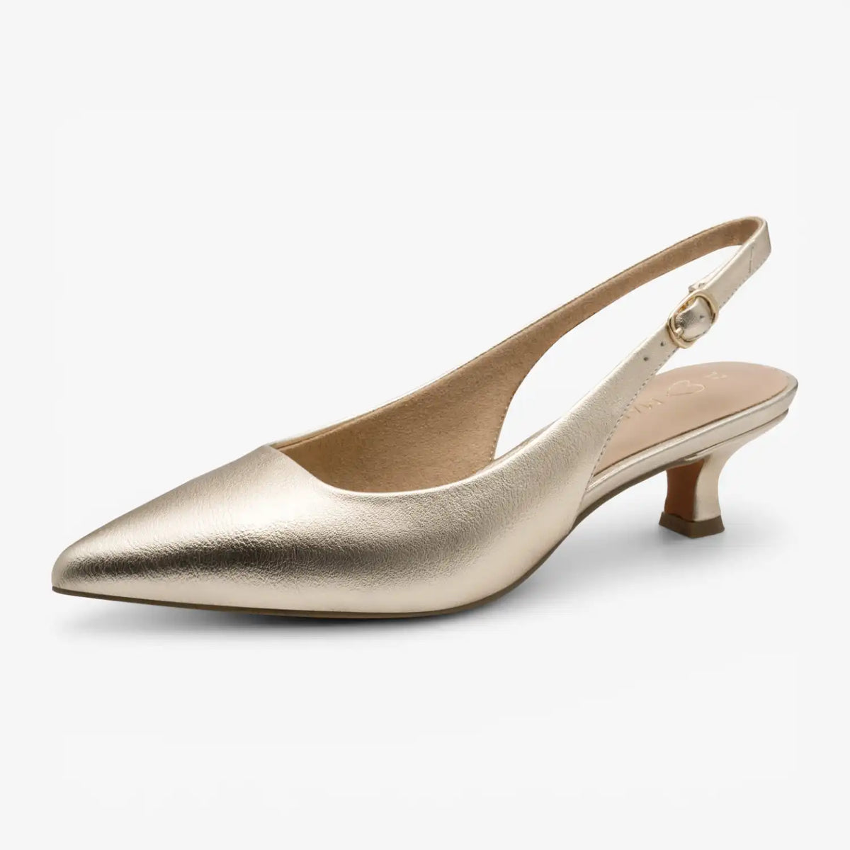Marco Tozzi Gold Court Shoe (Slingback) – 2-29500-44-940