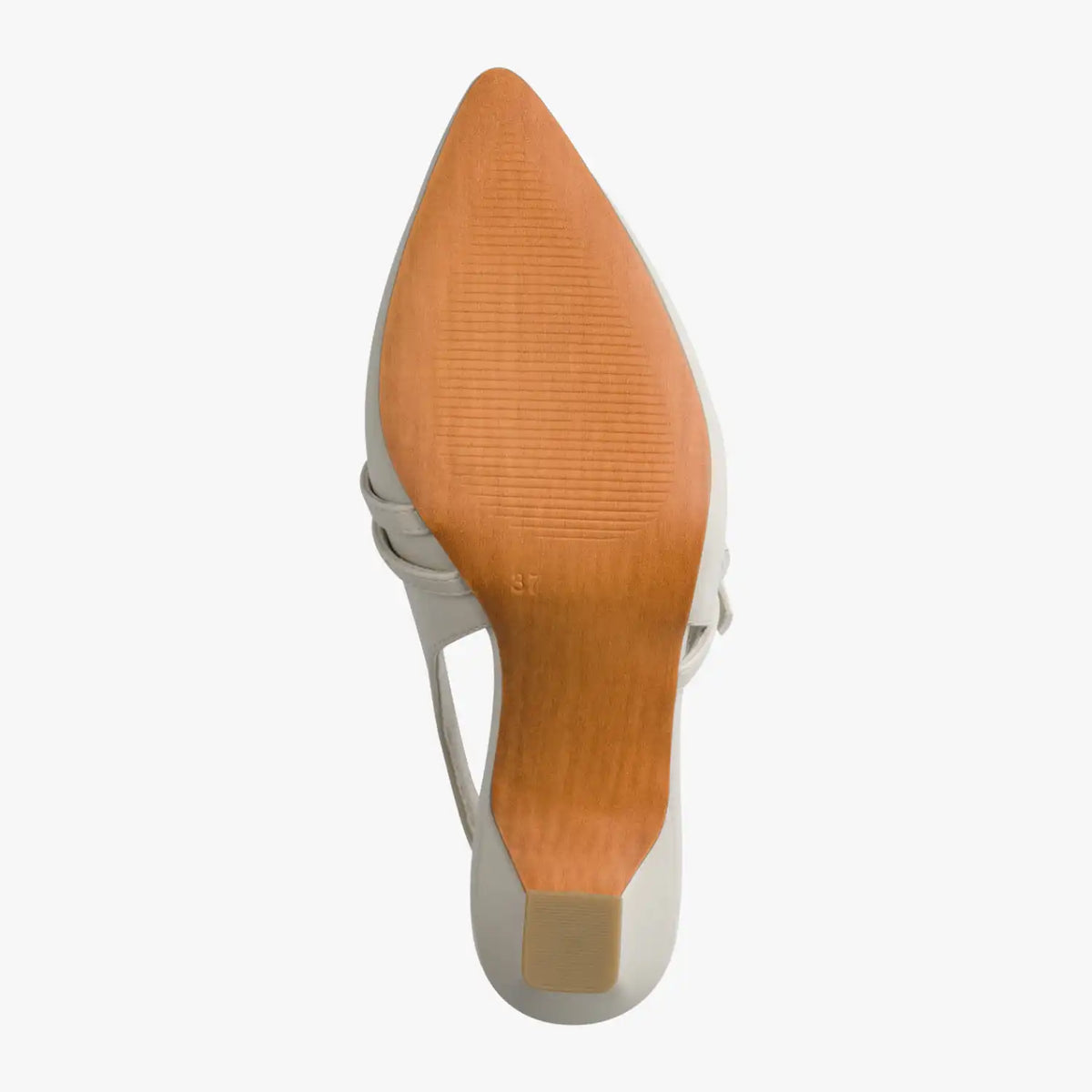 Marco Tozzi Cream Court Shoe (Slingback) – 2-29612-46-403