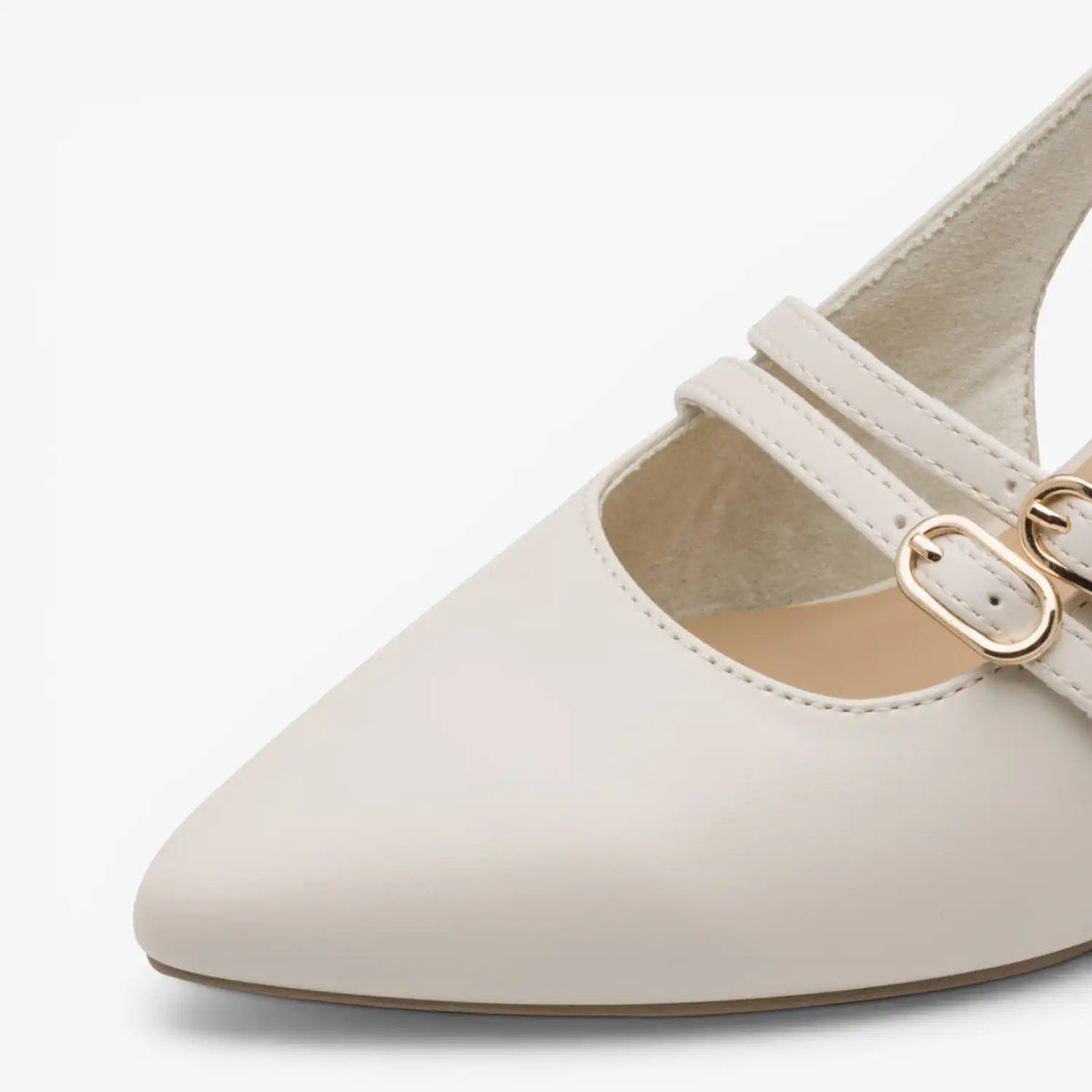 Marco Tozzi Cream Court Shoe (Slingback) – 2-29612-46-403