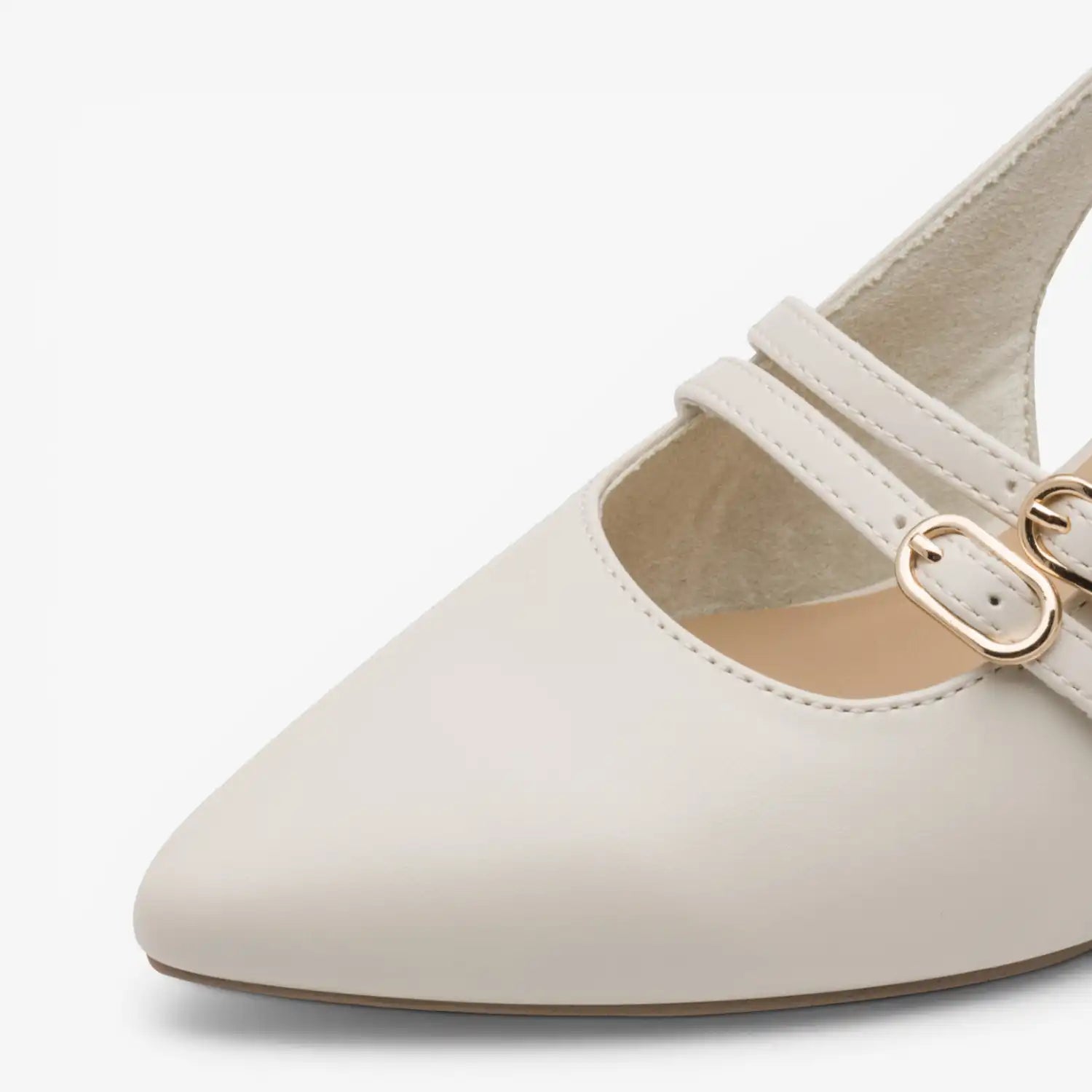 Marco Tozzi Cream Court Shoe (Slingback) – 2-29612-46-403