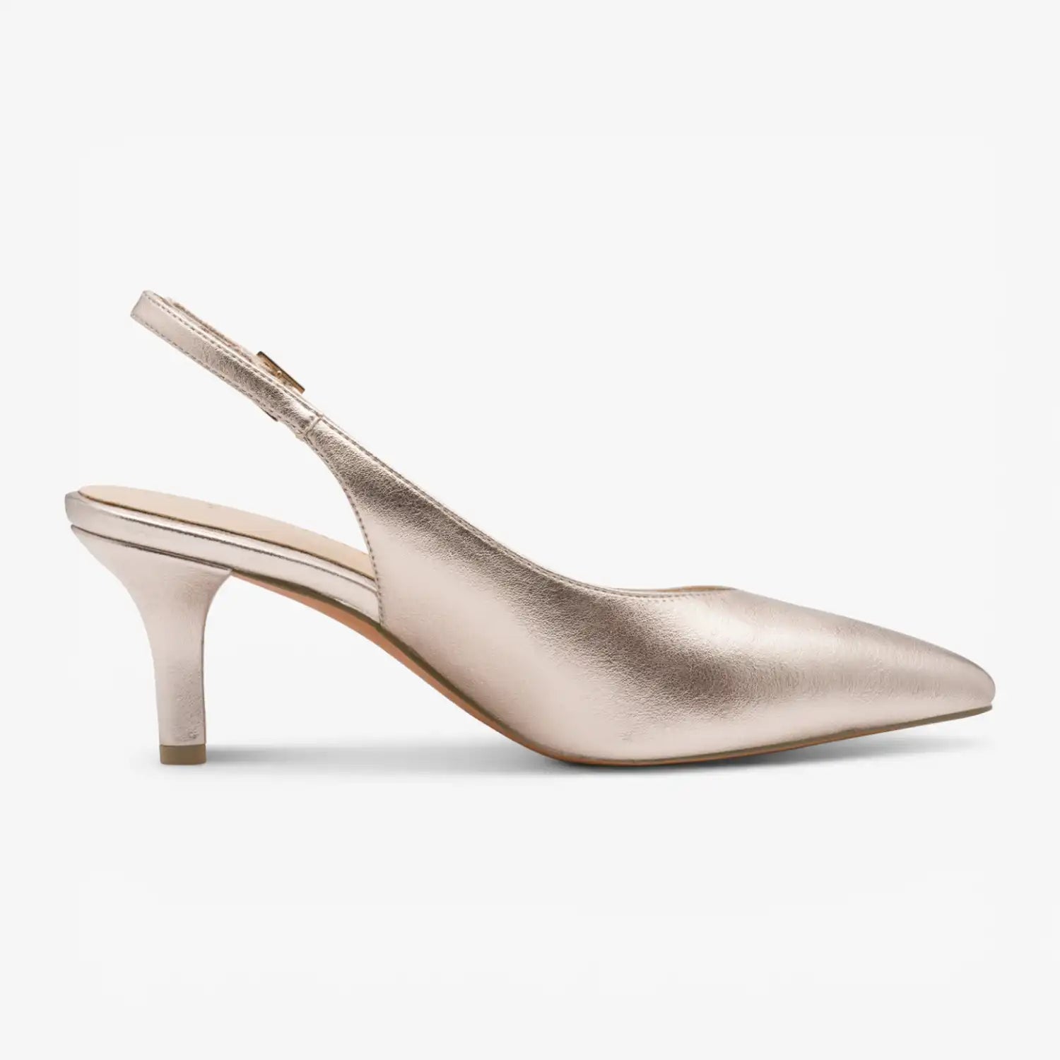 Marco Tozzi Platinum Silver Court Shoe (Metallic Finish) - 2-29628-46-957