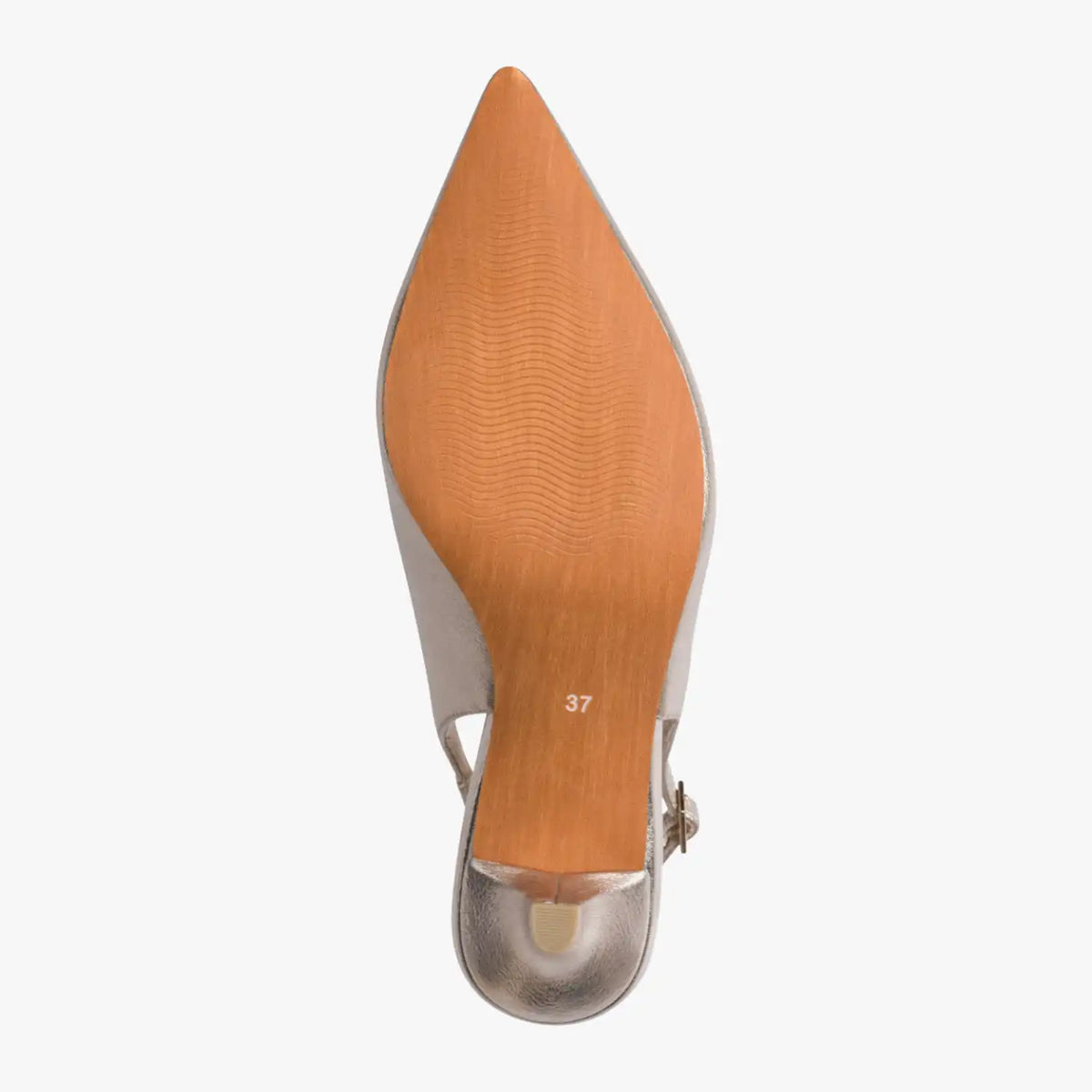 Marco Tozzi Platinum Silver Court Shoe (Metallic Finish) - 2-29628-46-957