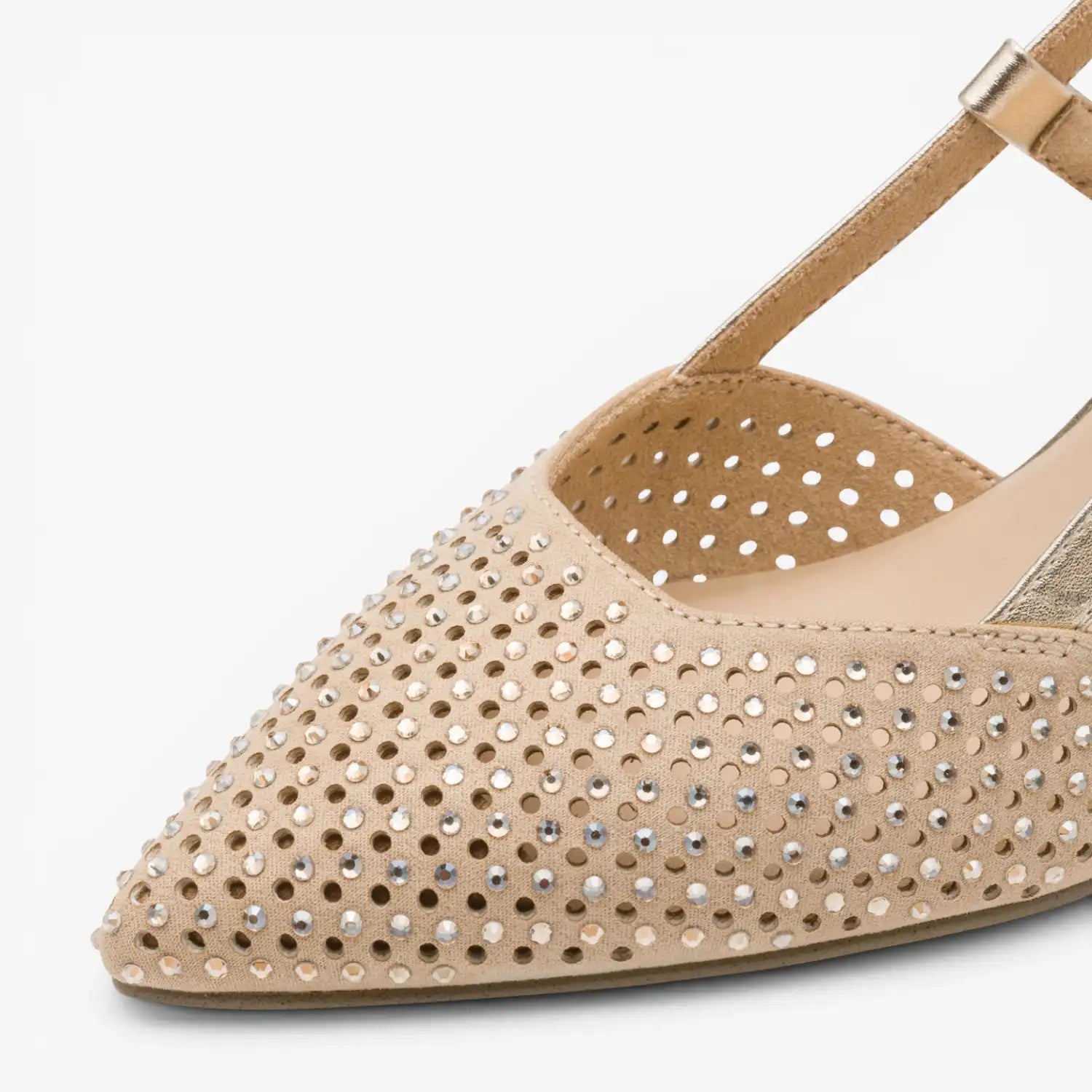 Marco Tozzi Gold Court Shoe (Buckle Fastening) - 2-29667-46-940