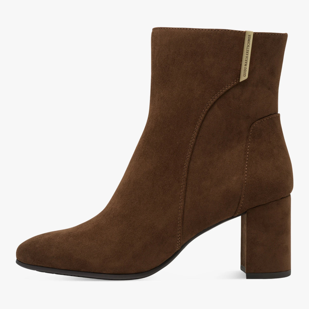 Marco Tozzi by GMK Chocolate Brown Heeled Ankle Boots