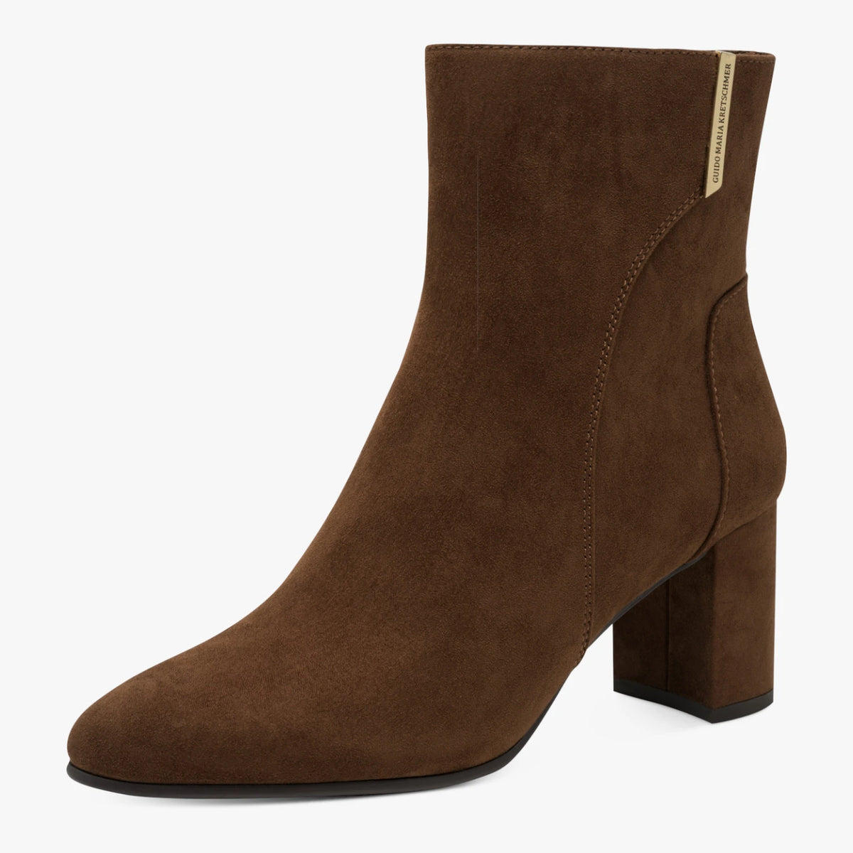 Marco Tozzi by GMK Chocolate Brown Heeled Ankle Boots