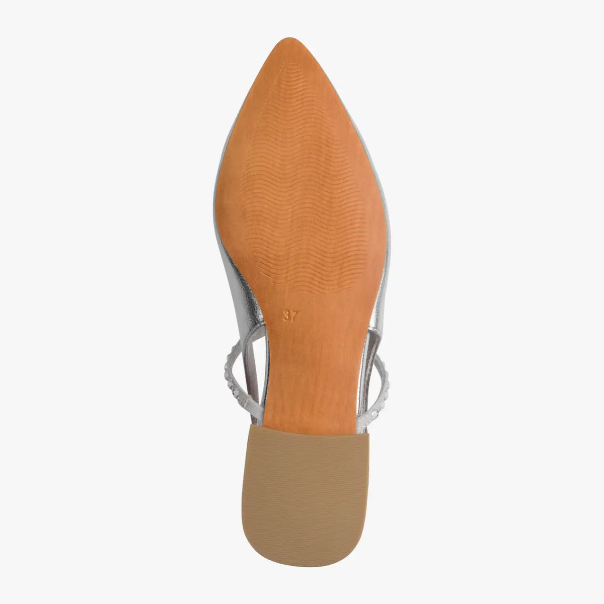 Marco Tozzi Silver Court Shoe (Block Heel) - 2-89400-46-941