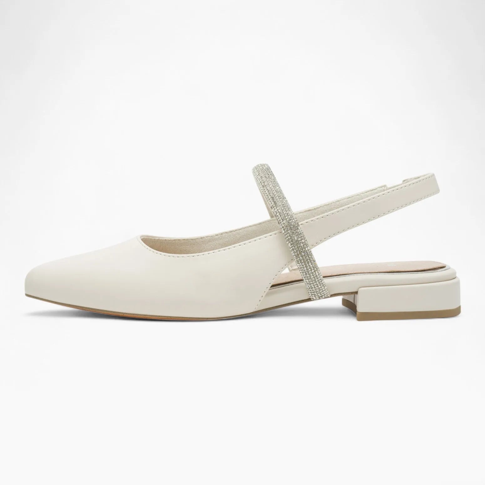 Marco Tozzi Cream Slingback Sandal – Elegant & Flatter Design - Leavys Shoes