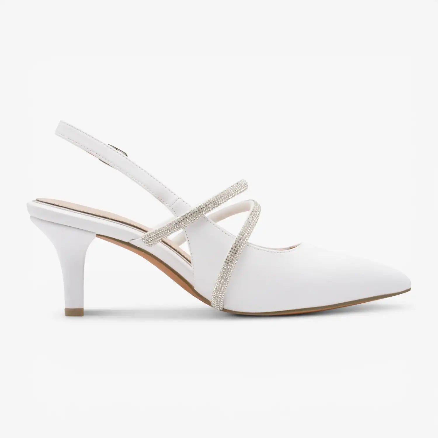 Marco Tozzi White Court Shoe (Stiletto Heel) - 2-89604-46-100