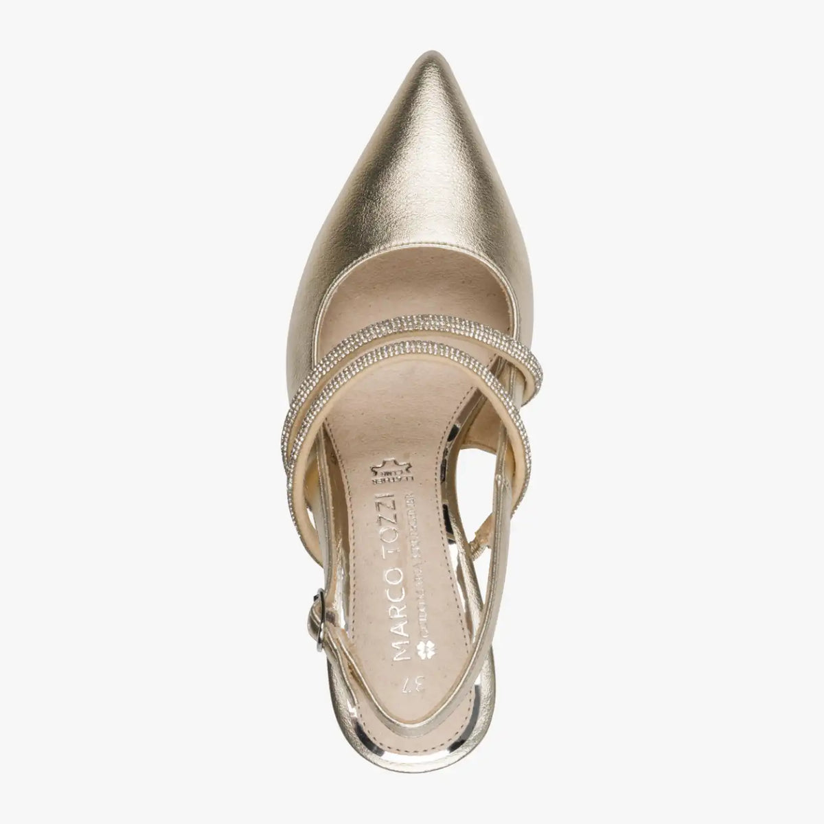 Marco Tozzi Gold Court Shoe (Stiletto Heel) - 2-89604-46-940