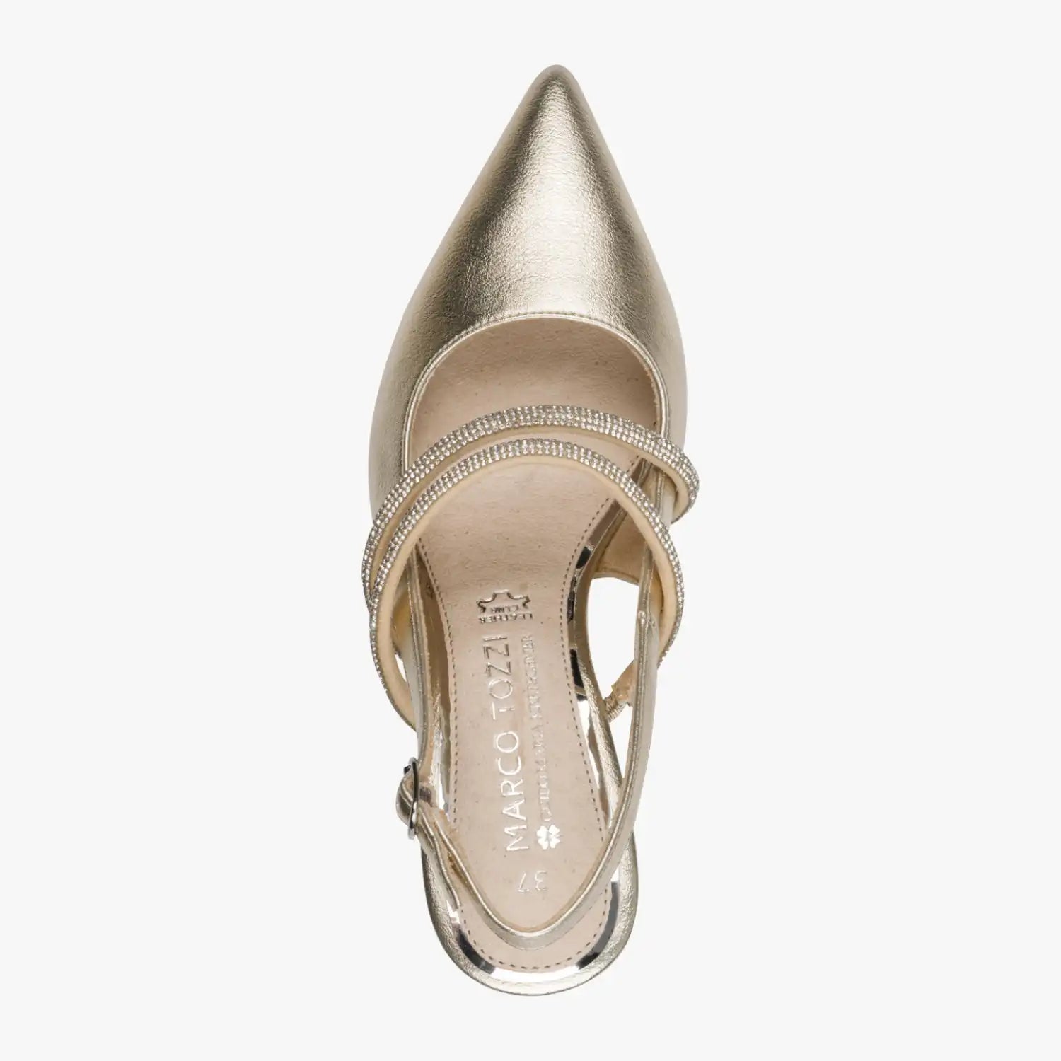 Marco Tozzi Gold Court Shoe (Stiletto Heel) - 2-89604-46-940