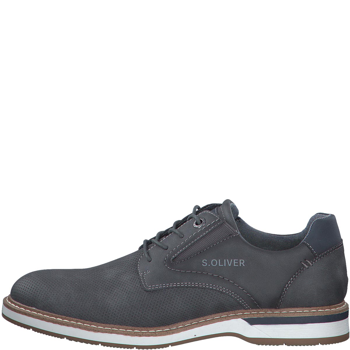 S.Oliver Men's Synthetic Shoes with Pin Hole Design and Soft Foam