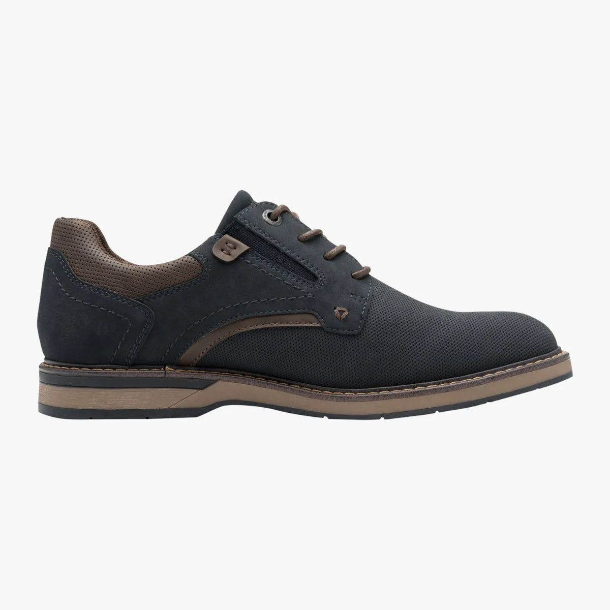 s.Oliver Dark Navy Soft Foam Men’s Lace-Up – Lightweight Comfort (5-13203-44) - Leavys Shoes