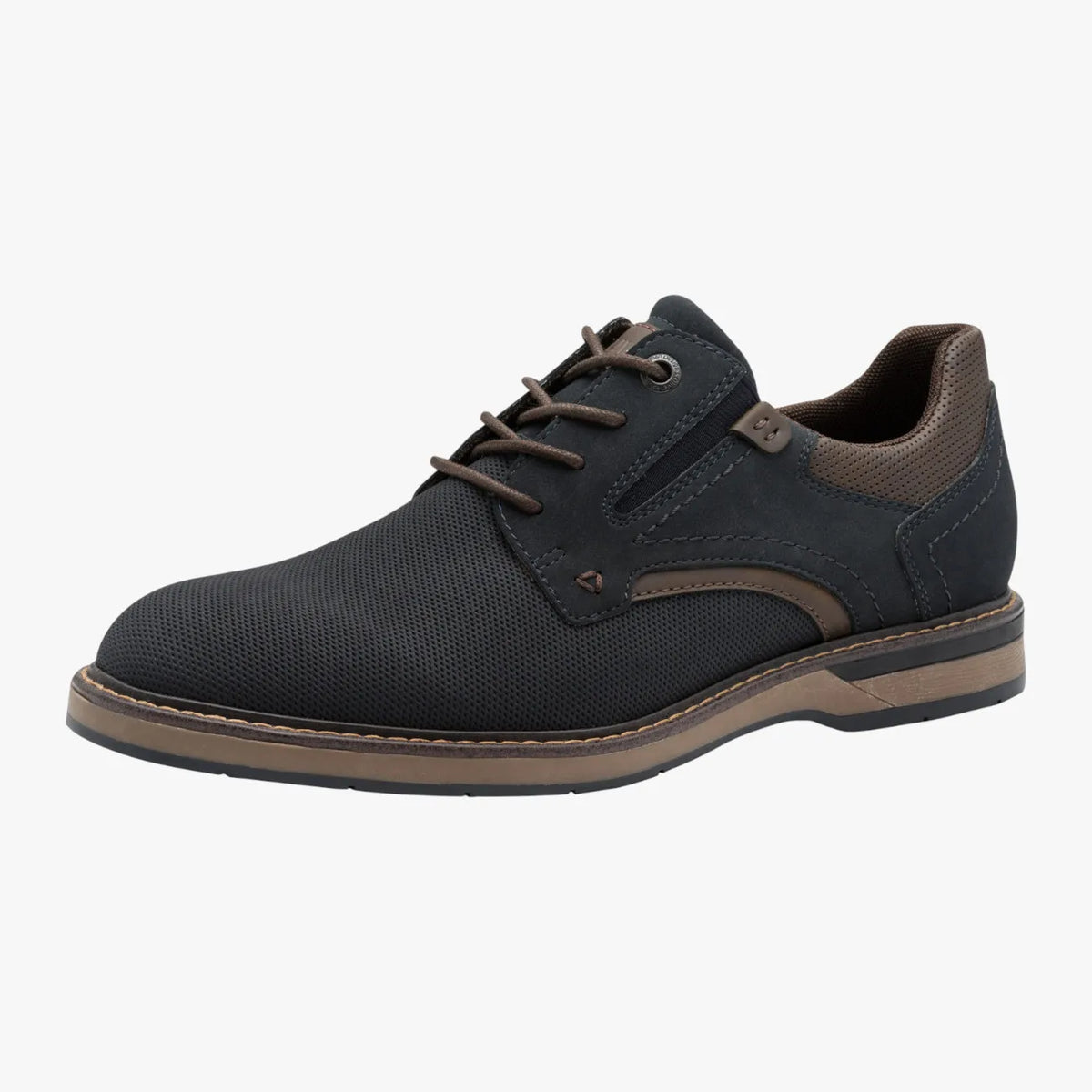 s.Oliver Dark Navy Soft Foam Men’s Lace-Up – Lightweight Comfort (5-13203-44) - Leavys Shoes