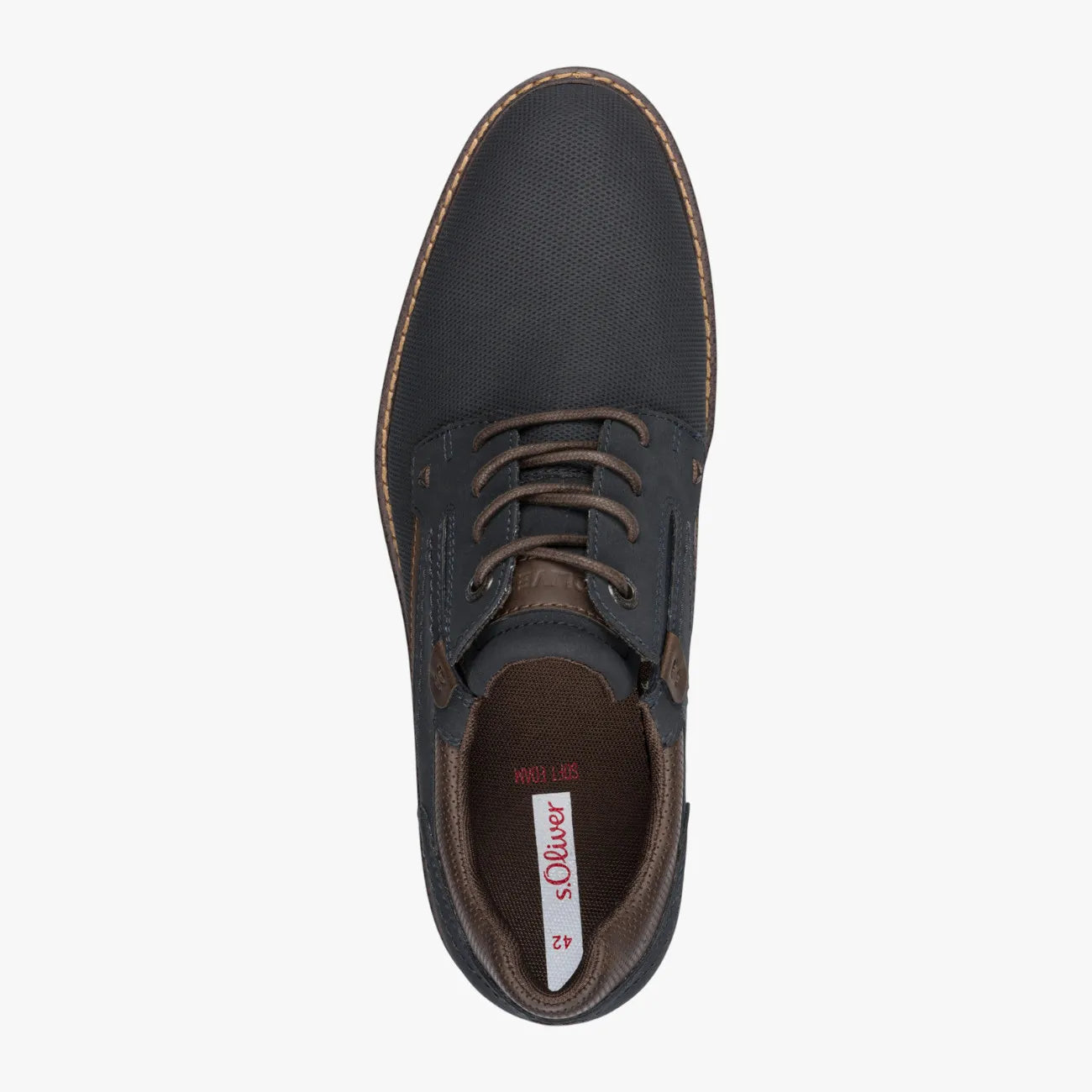 s.Oliver Dark Navy Soft Foam Men’s Lace-Up – Lightweight Comfort (5-13203-44) - Leavys Shoes