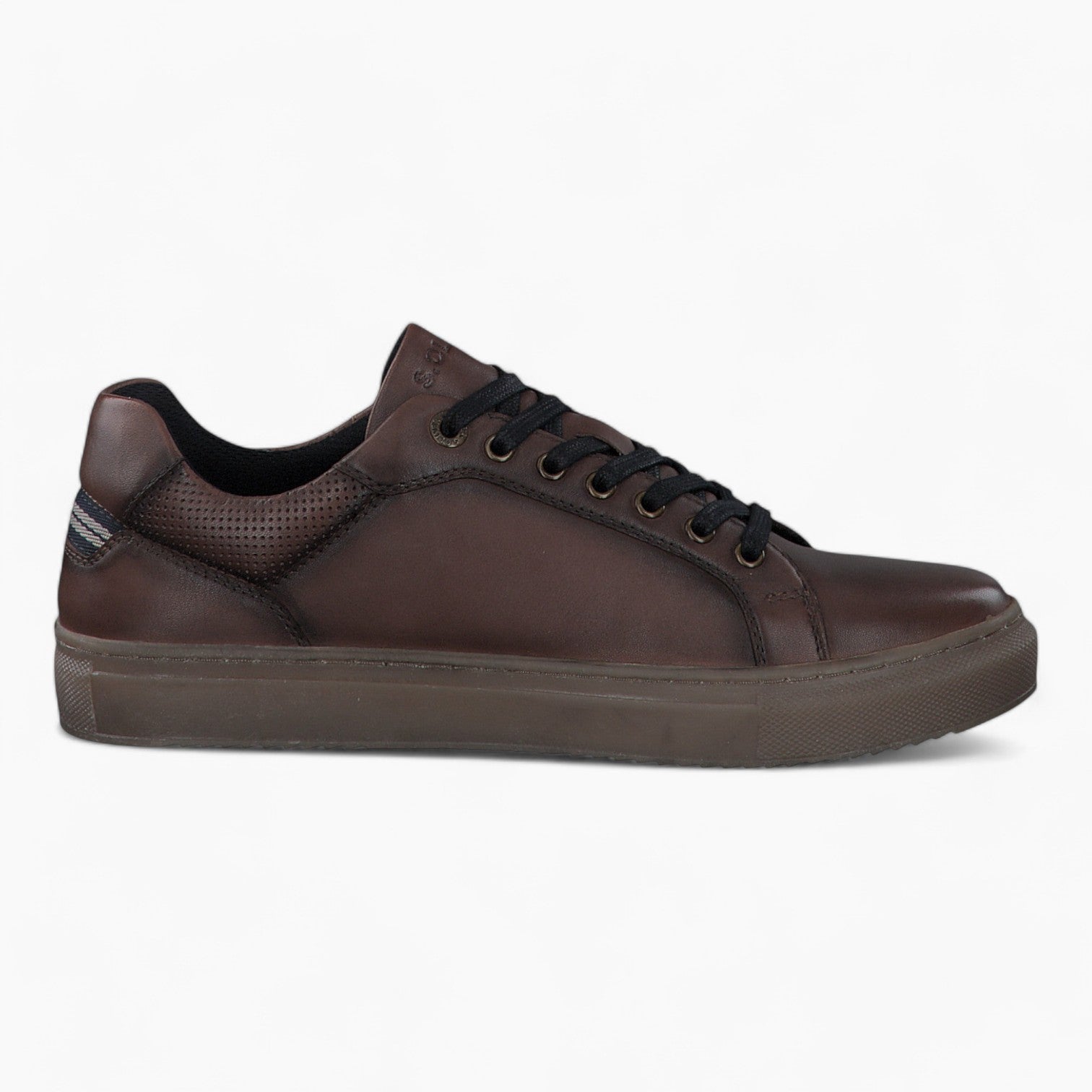 S.Oliver Men's Dark Brown Trainers - Leavys Shoes