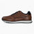 S.Oliver Men's Cognac Leather Lace-Up Shoes with Soft Foam