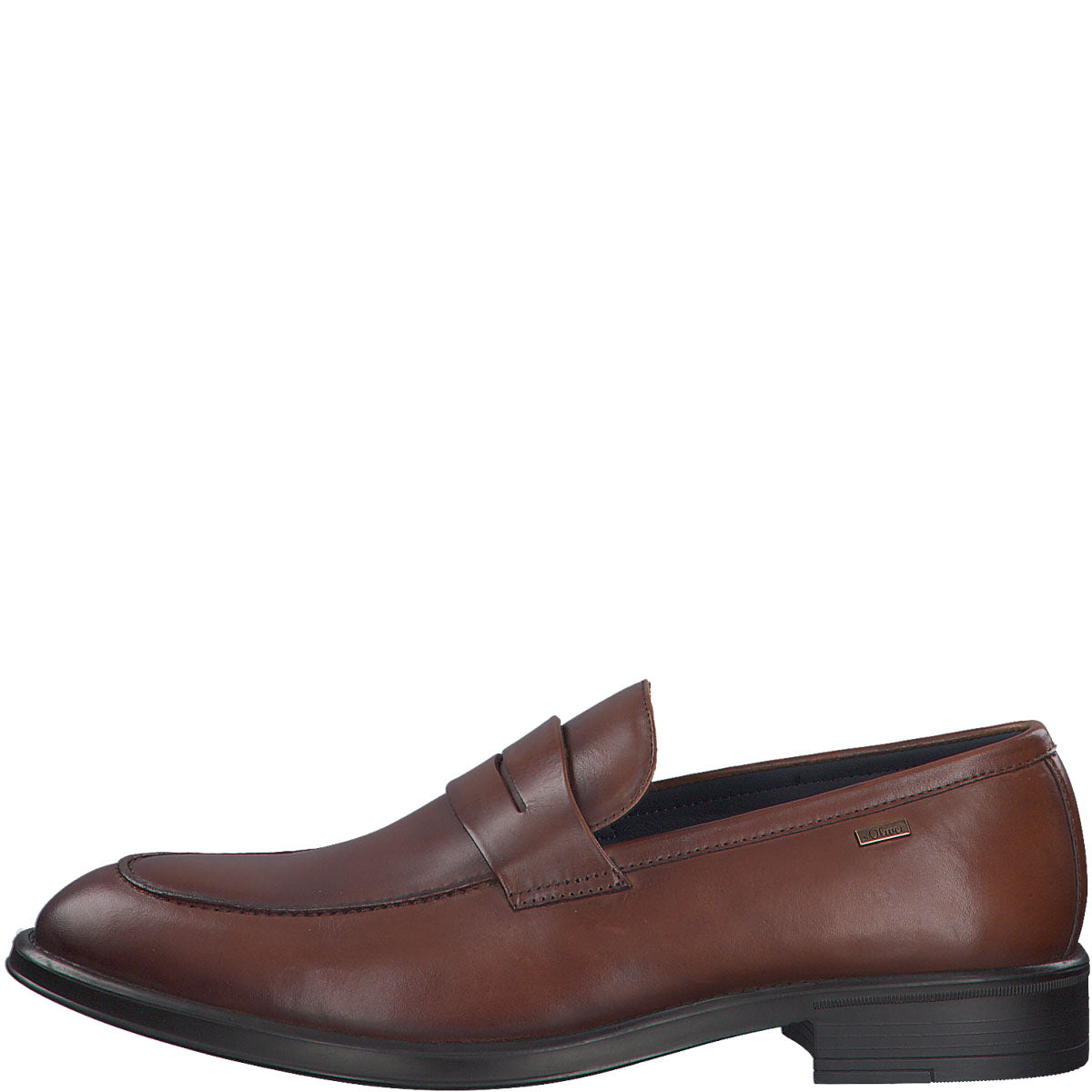 S.Oliver Men's Classic Brown Leather Penny Loafers