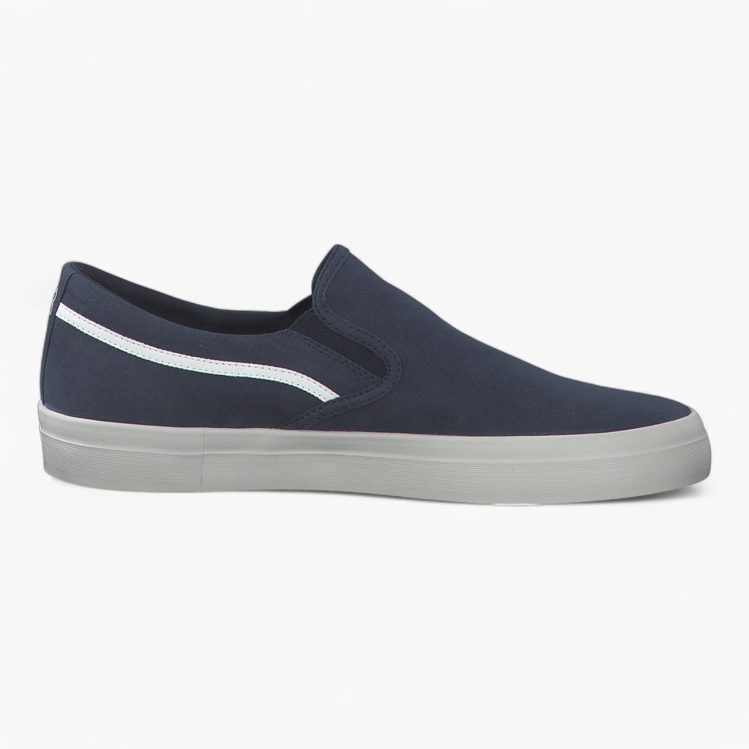 Navy Casual Slip-On Shoe with White Sole - S.Oliver - Leavys Shoes