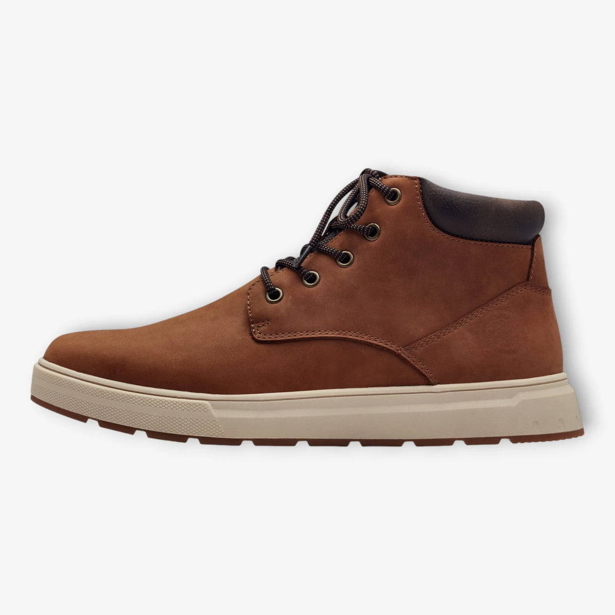 S.Oliver Men&#39;s Brown Low-Cut Boots with Beige Sole and Laces - Leavys Shoes