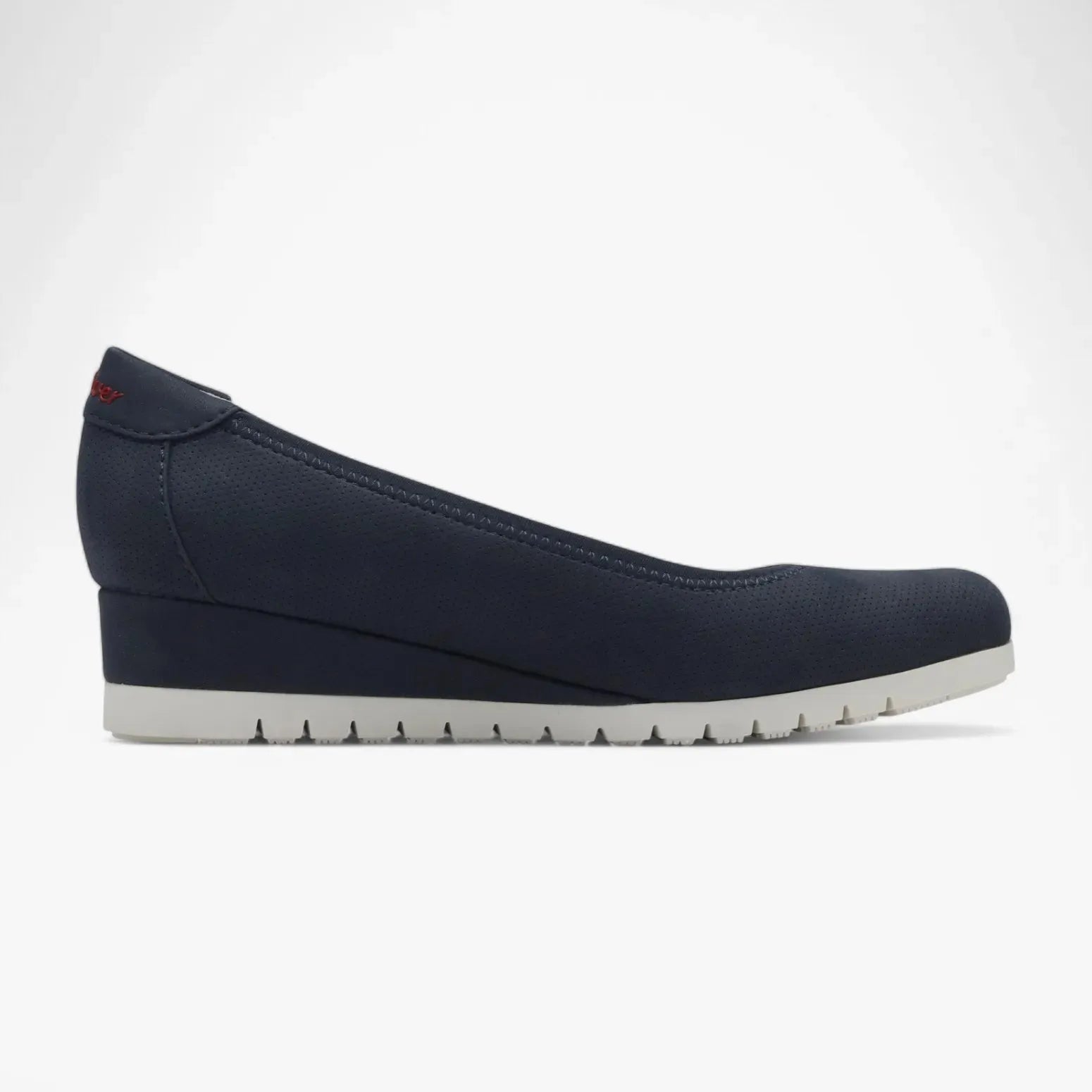 S.Oliver Navy Wedge Ballerina Pump – Classic Style with Modern Comfort