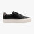 s.Oliver Black Platform Lace-Up Sneaker with Side Zip