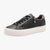 s.Oliver Black Platform Lace-Up Sneaker with Side Zip
