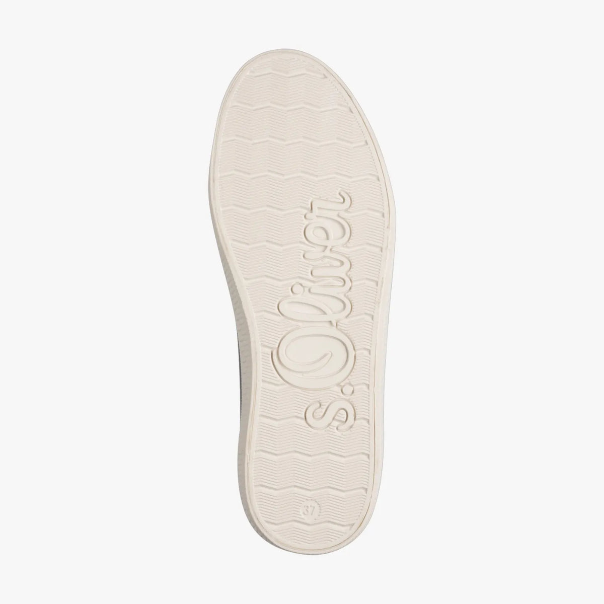 s.Oliver Black Platform Lace-Up Sneaker with Side Zip - Leavys Shoes