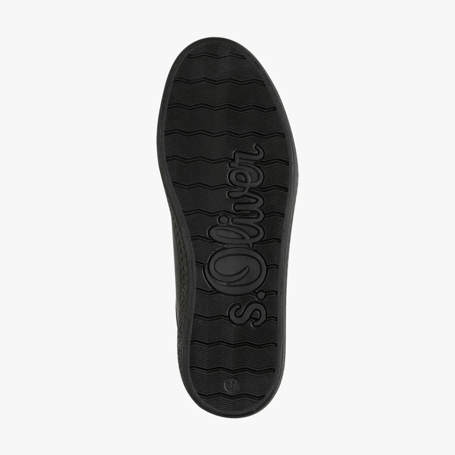 s.Oliver Black Trainers with Zipper Detail