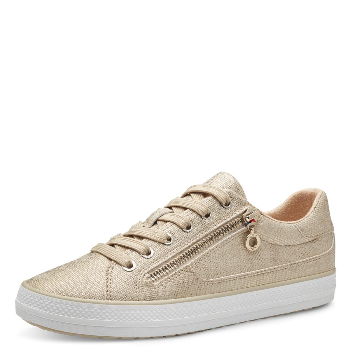 S.Oliver Gold-Taupe Runner Sneakers for Women - Elegant Style