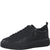 Side angle perspective of the all-black S. Oliver sneaker.