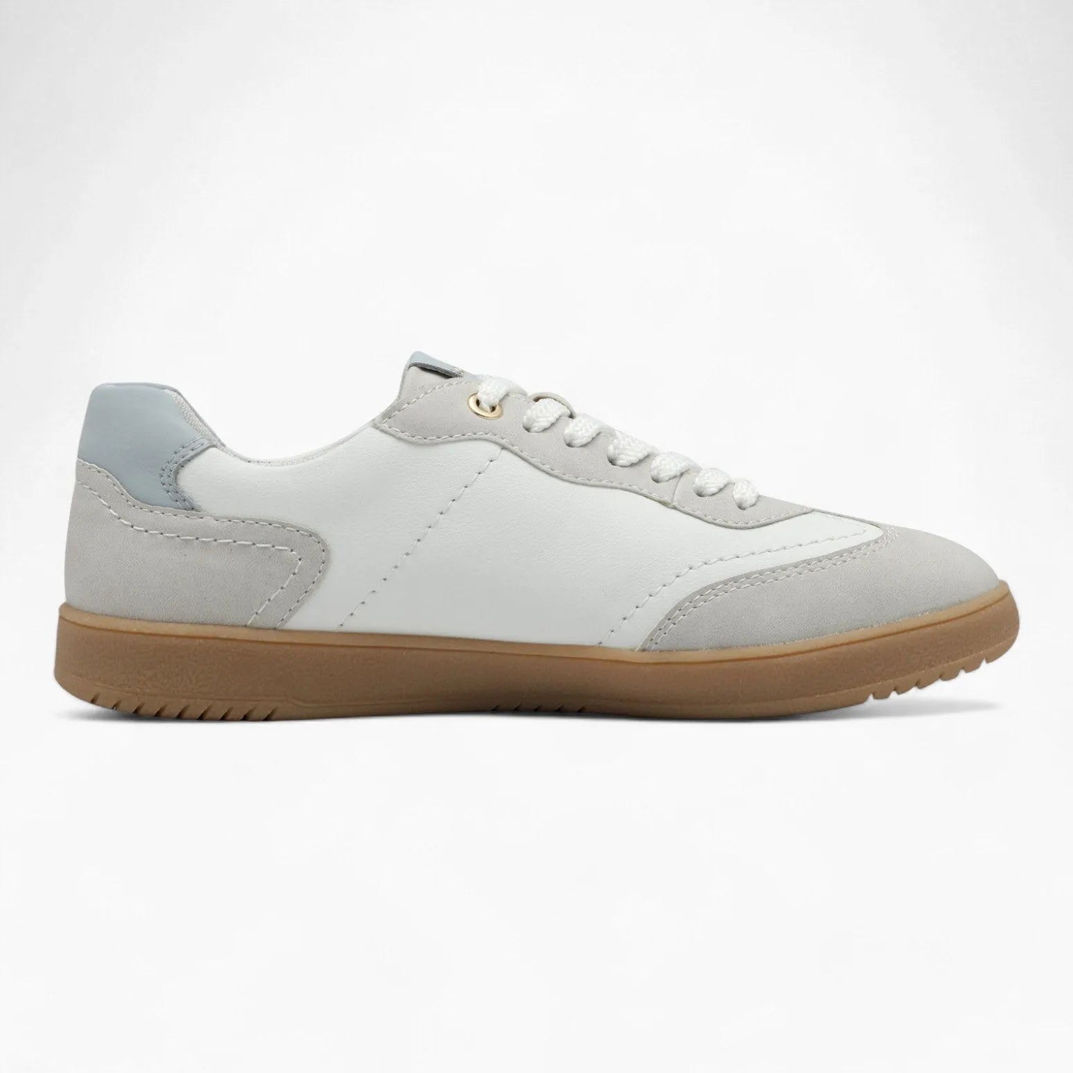 S. Oliver White & Blue Runner – Trendy Everyday Style - Leavys Shoes
