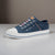 S Oliver Navy Canvas Sneakers - Slip-On with White Toe Cap