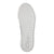 White Canvas Flat Runner Shoes with Elastic Strap and Soft Foam Insole
